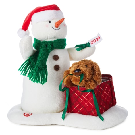 Hallmark snowman and dog jingle pals hotsell