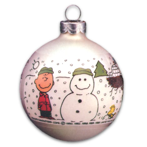 Hot Hallmark Peanuts® Glass Ball Ornament Set, Vintage - (1977)