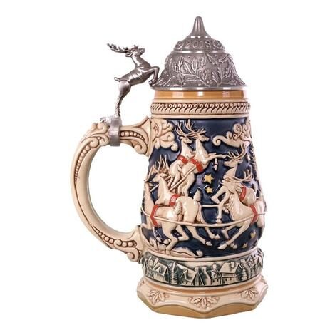 9999QFM1276-Santa-Takes-Flight-Beer-Stein-2